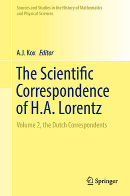 Livre Relié The Scientific Correspondence of H.A. Lorentz de A J Kox