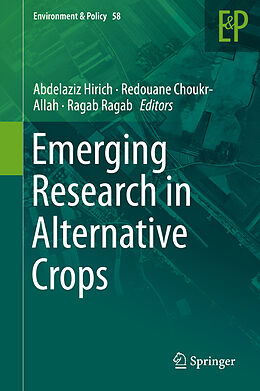 Livre Relié Emerging Research in Alternative Crops de 