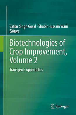 Livre Relié Biotechnologies of Crop Improvement, Volume 2 de 