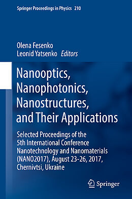 Fester Einband Nanooptics, Nanophotonics, Nanostructures, and Their Applications von 