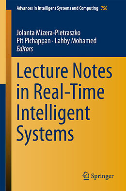 Couverture cartonnée Lecture Notes in Real-Time Intelligent Systems de 