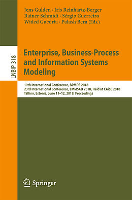 Couverture cartonnée Enterprise, Business-Process and Information Systems Modeling de 