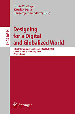 Kartonierter Einband Designing for a Digital and Globalized World von 