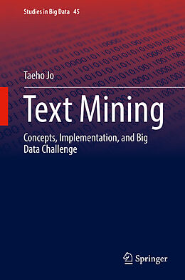 Fester Einband Text Mining von Taeho Jo