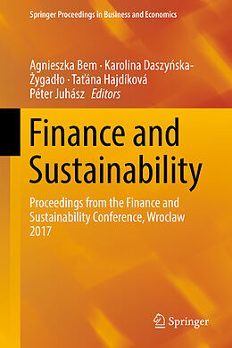 Livre Relié Finance and Sustainability de 