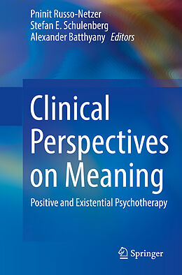 Couverture cartonnée Clinical Perspectives on Meaning de 