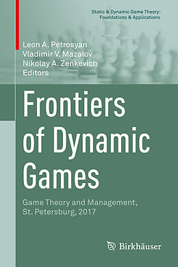 Fester Einband Frontiers of Dynamic Games von 