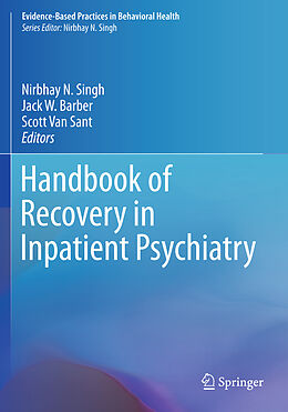 Couverture cartonnée Handbook of Recovery in Inpatient Psychiatry de 