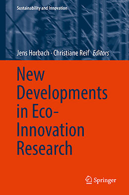 Livre Relié New Developments in Eco-Innovation Research de 