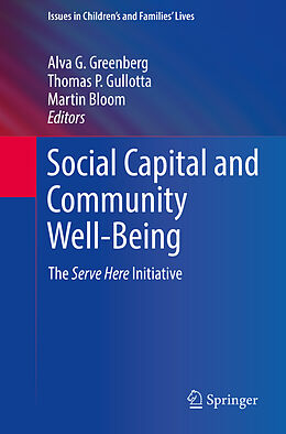 Couverture cartonnée Social Capital and Community Well-Being de 