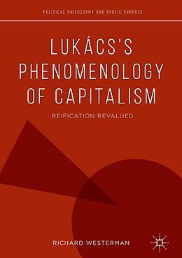 eBook (pdf) Lukács's Phenomenology of Capitalism de Richard Westerman