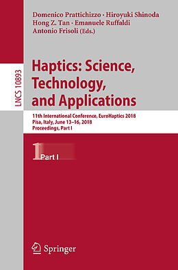 Kartonierter Einband Haptics: Science, Technology, and Applications von 