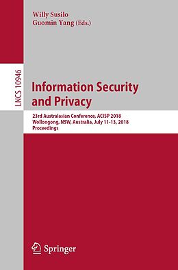 E-Book (pdf) Information Security and Privacy von 