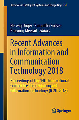 Couverture cartonnée Recent Advances in Information and Communication Technology 2018 de 