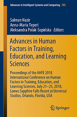 Kartonierter Einband Advances in Human Factors in Training, Education, and Learning Sciences von 