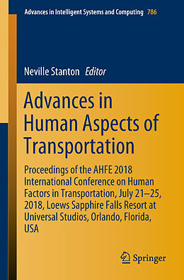 Kartonierter Einband Advances in Human Aspects of Transportation von 
