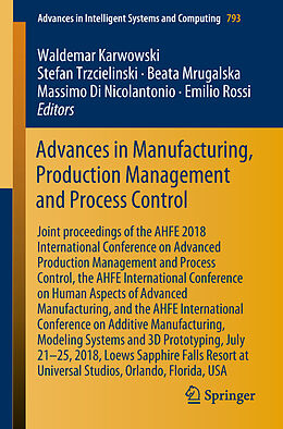 Kartonierter Einband Advances in Manufacturing, Production Management and Process Control von 