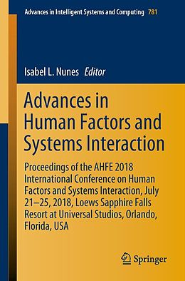 eBook (pdf) Advances in Human Factors and Systems Interaction de 