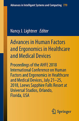 Kartonierter Einband Advances in Human Factors and Ergonomics in Healthcare and Medical Devices von 