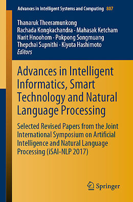 Kartonierter Einband Advances in Intelligent Informatics, Smart Technology and Natural Language Processing von 