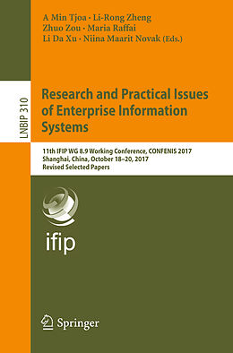Couverture cartonnée Research and Practical Issues of Enterprise Information Systems de 