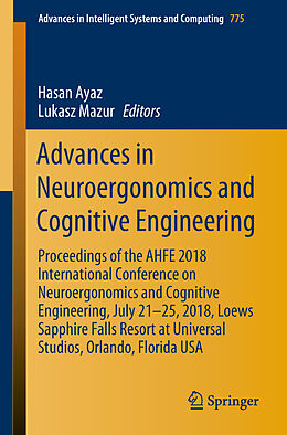 Couverture cartonnée Advances in Neuroergonomics and Cognitive Engineering de 