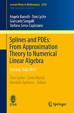 Kartonierter Einband Splines and PDEs: From Approximation Theory to Numerical Linear Algebra von Angela Kunoth, Tom Lyche, Giancarlo Sangalli