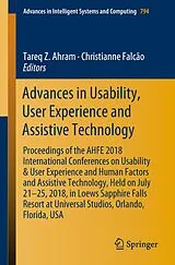 Kartonierter Einband Advances in Usability, User Experience and Assistive Technology von