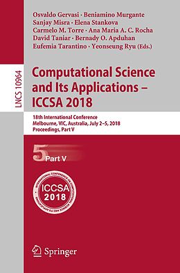 eBook (pdf) Computational Science and Its Applications - ICCSA 2018 de 