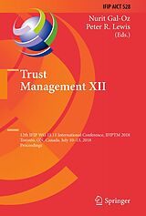 E-Book (pdf) Trust Management XII von 
