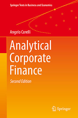 Livre Relié Analytical Corporate Finance de Angelo Corelli