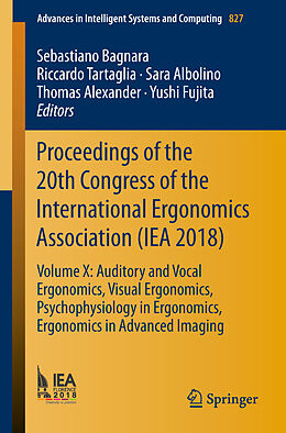 E-Book (pdf) Proceedings of the 20th Congress of the International Ergonomics Association (IEA 2018) von 