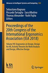 eBook (pdf) Proceedings of the 20th Congress of the International Ergonomics Association (IEA 2018) de 