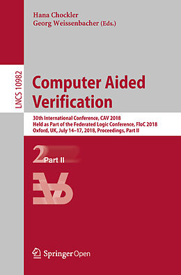 Couverture cartonnée Computer Aided Verification de 