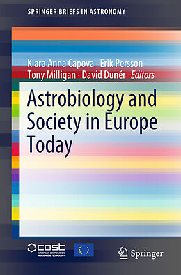 Couverture cartonnée Astrobiology and Society in Europe Today de 