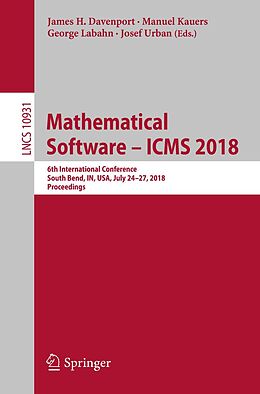 E-Book (pdf) Mathematical Software - ICMS 2018 von 