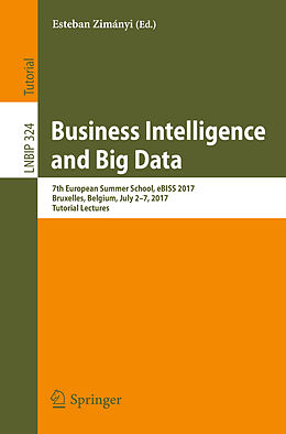 Couverture cartonnée Business Intelligence and Big Data de 