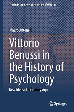E-Book (pdf) Vittorio Benussi in the History of Psychology von Mauro Antonelli