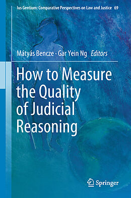 Livre Relié How to Measure the Quality of Judicial Reasoning de 