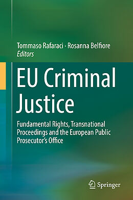 Livre Relié EU Criminal Justice de 