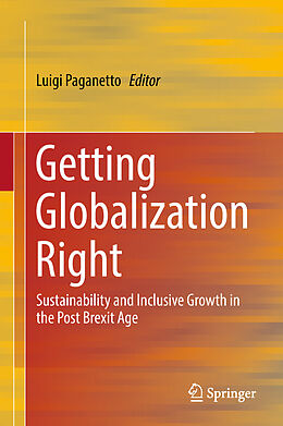 Livre Relié Getting Globalization Right de 