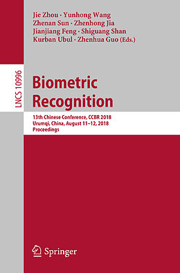 Kartonierter Einband Biometric Recognition von 