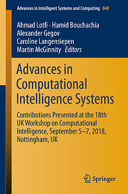 Kartonierter Einband Advances in Computational Intelligence Systems von 