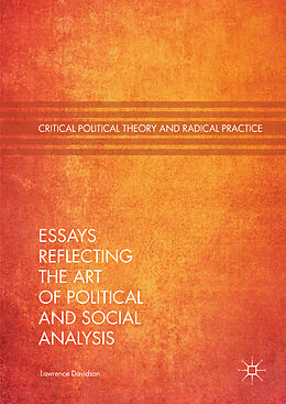 Livre Relié Essays Reflecting the Art of Political and Social Analysis de Lawrence Davidson