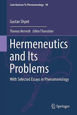 eBook (pdf) Hermeneutics and Its Problems de Gustav Shpet