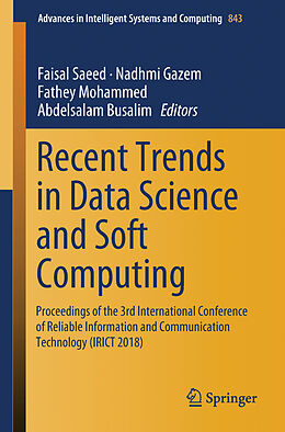 Kartonierter Einband Recent Trends in Data Science and Soft Computing von 