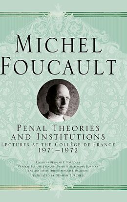 eBook (pdf) Penal Theories and Institutions de Michel Foucault