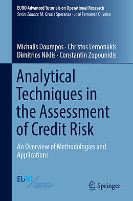 Fester Einband Analytical Techniques in the Assessment of Credit Risk von Michalis Doumpos, Constantin Zopounidis, Dimitrios Niklis