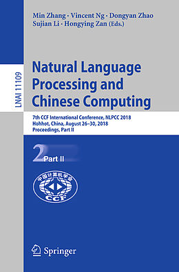 Kartonierter Einband Natural Language Processing and Chinese Computing von 