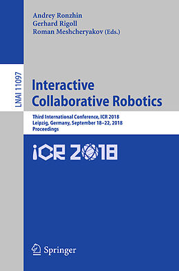 Couverture cartonnée Interactive Collaborative Robotics de 